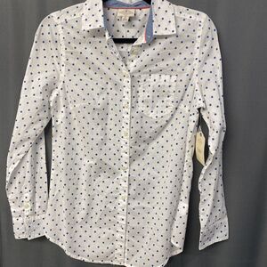 St. John’s Bay White Polka Dot XS (b21)